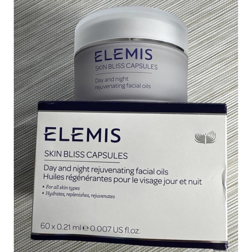 Elemis Skin Bliss Day + Night Rejuvenating Facial Oil 60 Capsules New In Box